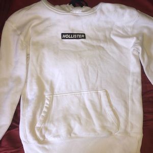 White hollister hoodie